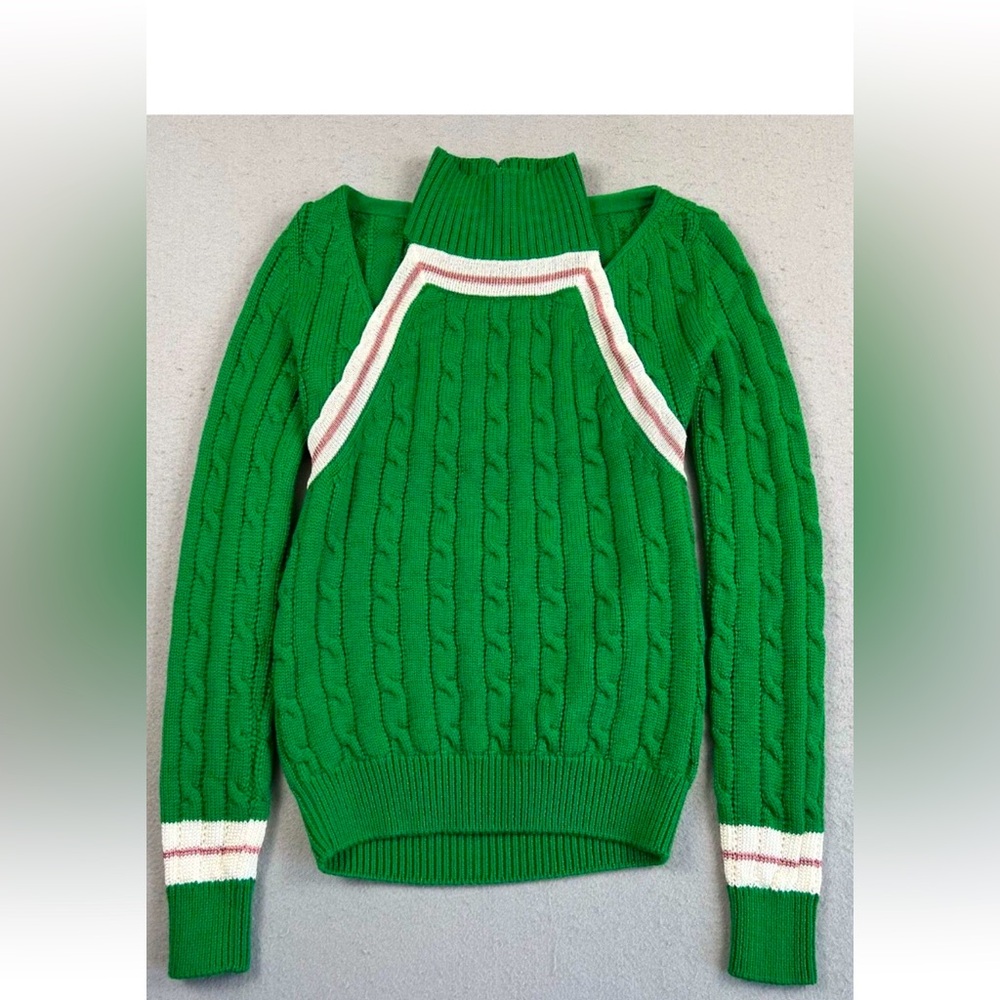 Rosie Assoulin Wool Cable Knit “Two Way” Sweater